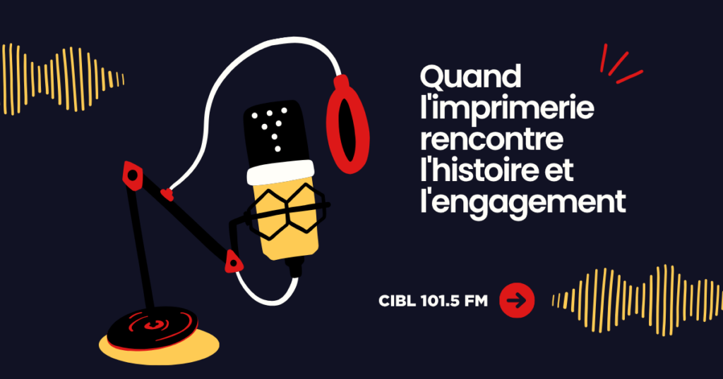 Annie Contant à la radio quand l'imprimerie rencontre l'histoire et l'engagement